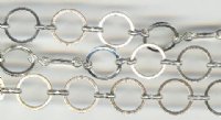 1 Foot 12mm Silver Plate Round Chain with Figure-8 Link